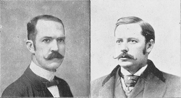 Black and white head shots of Isaac Reed and Howard Gross