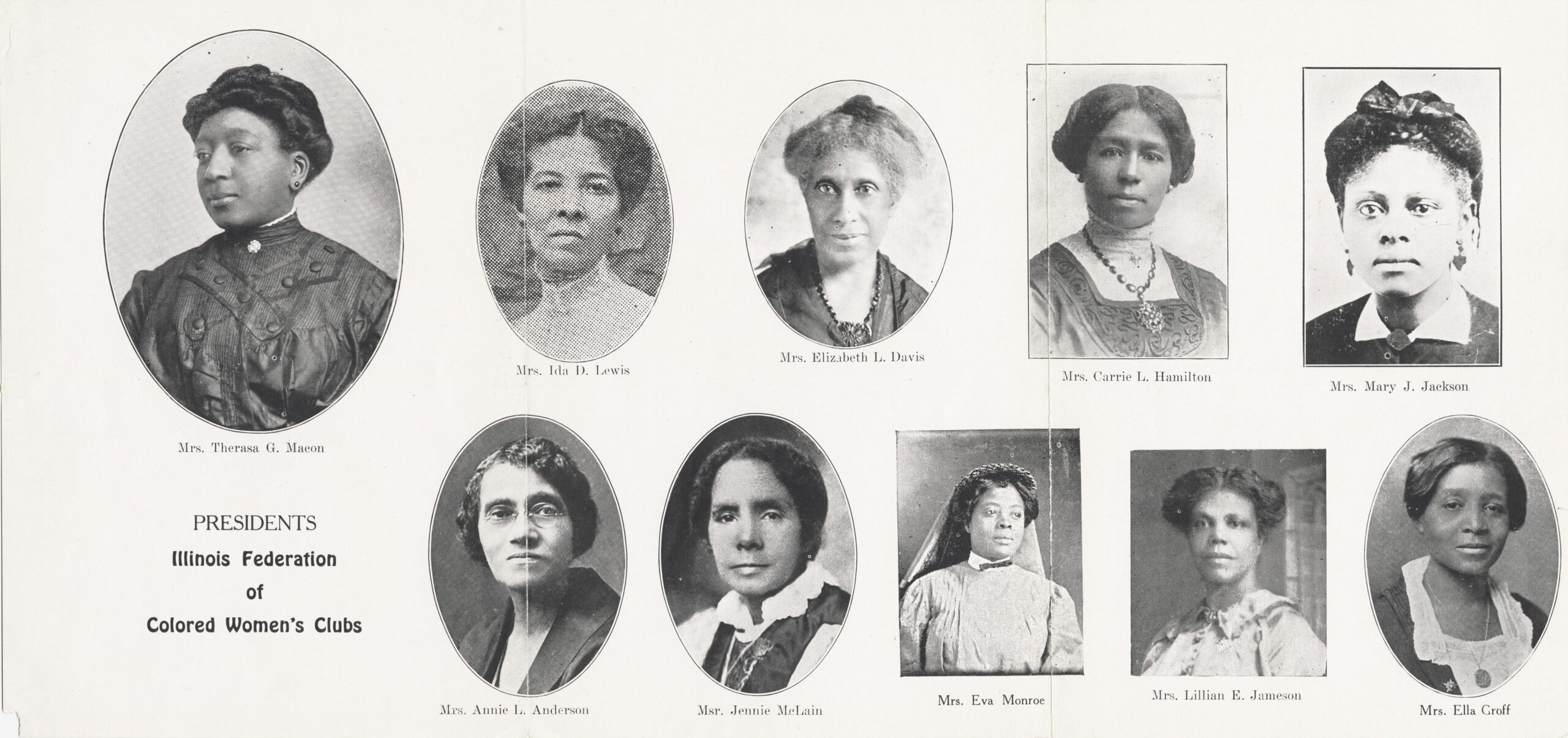 Presidents of the Illinois Federation of Colored Women’s Clubs