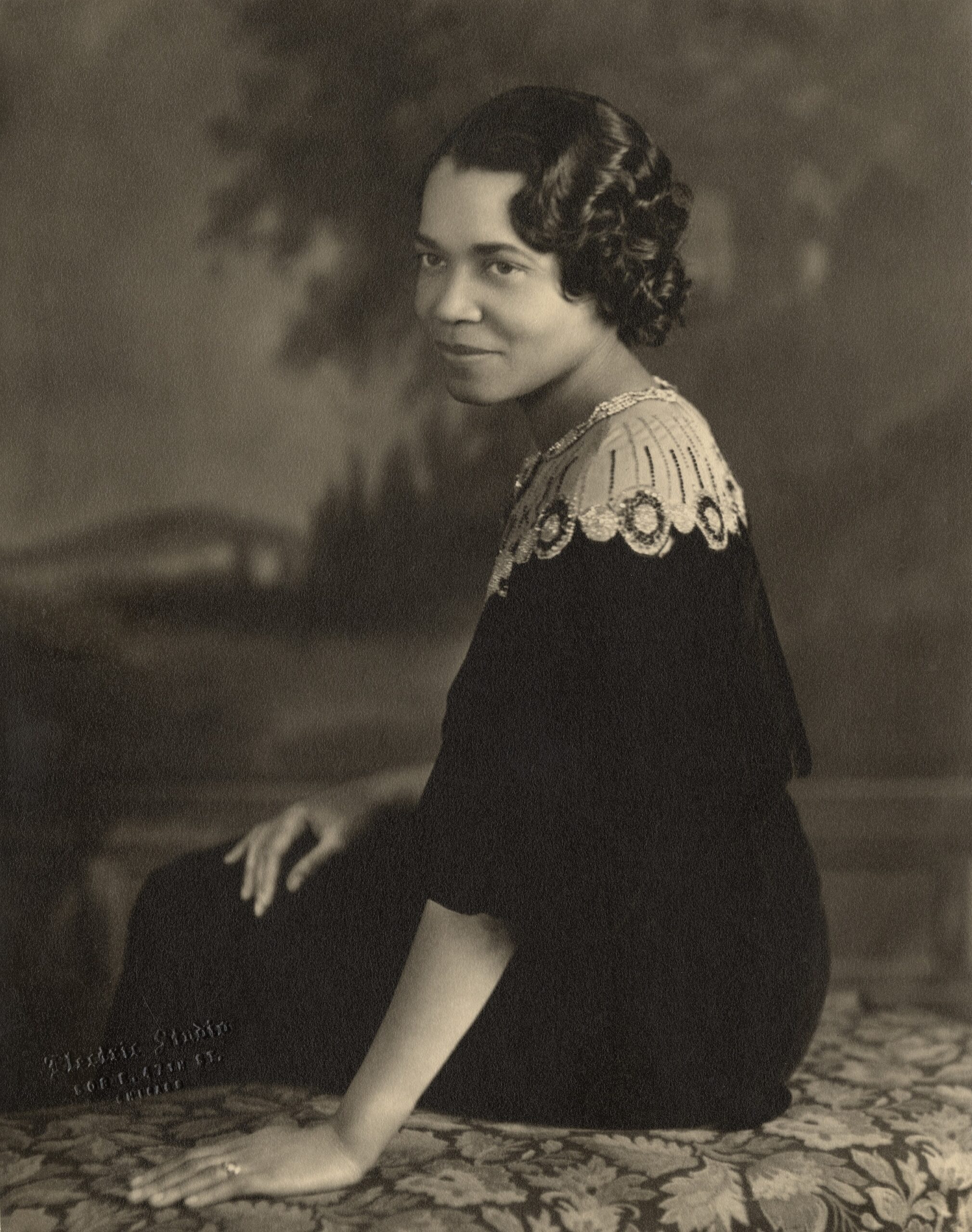 Seated portrait of Irene McCoy Gaines