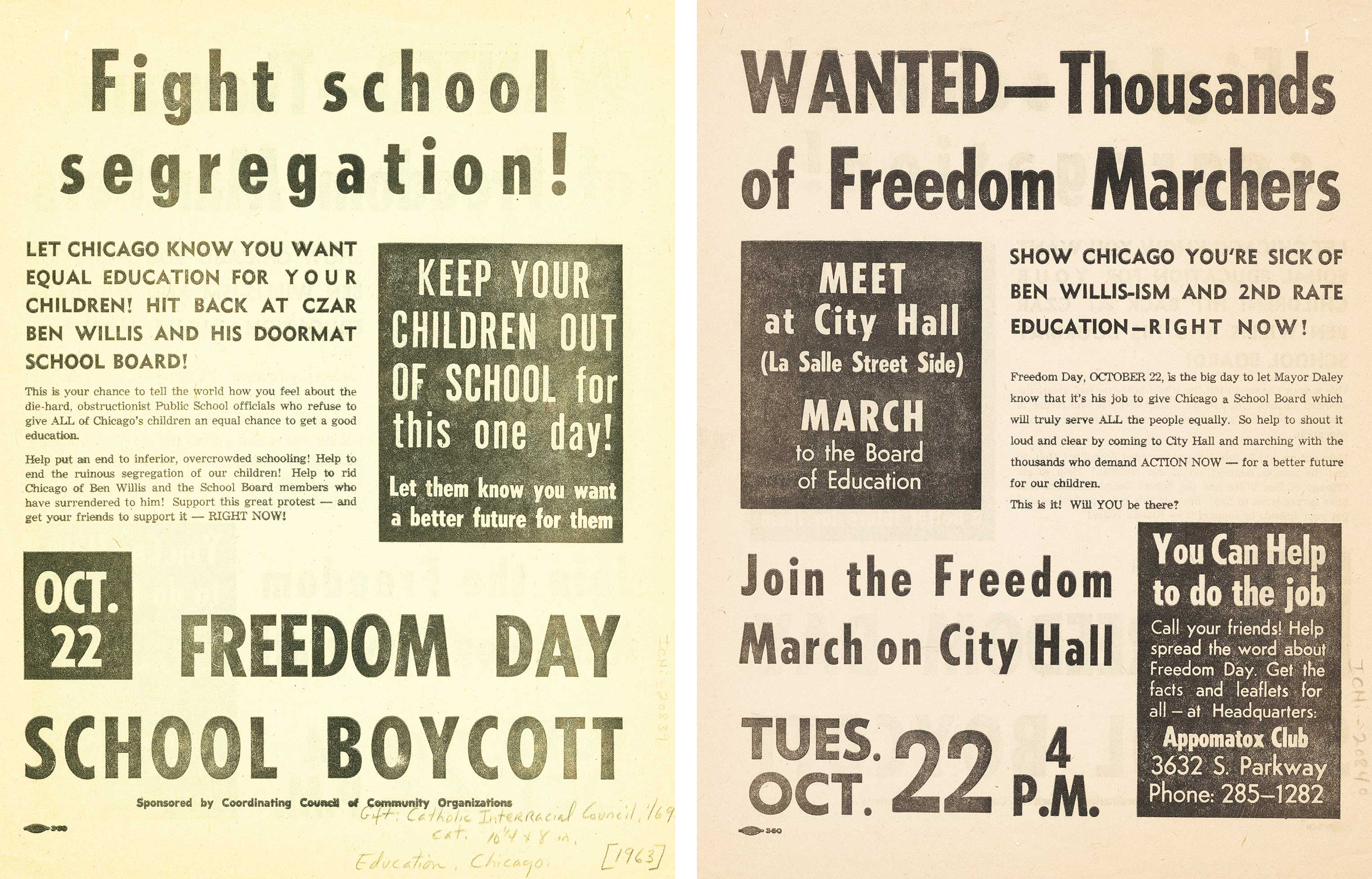 two-sided freedom day flyer