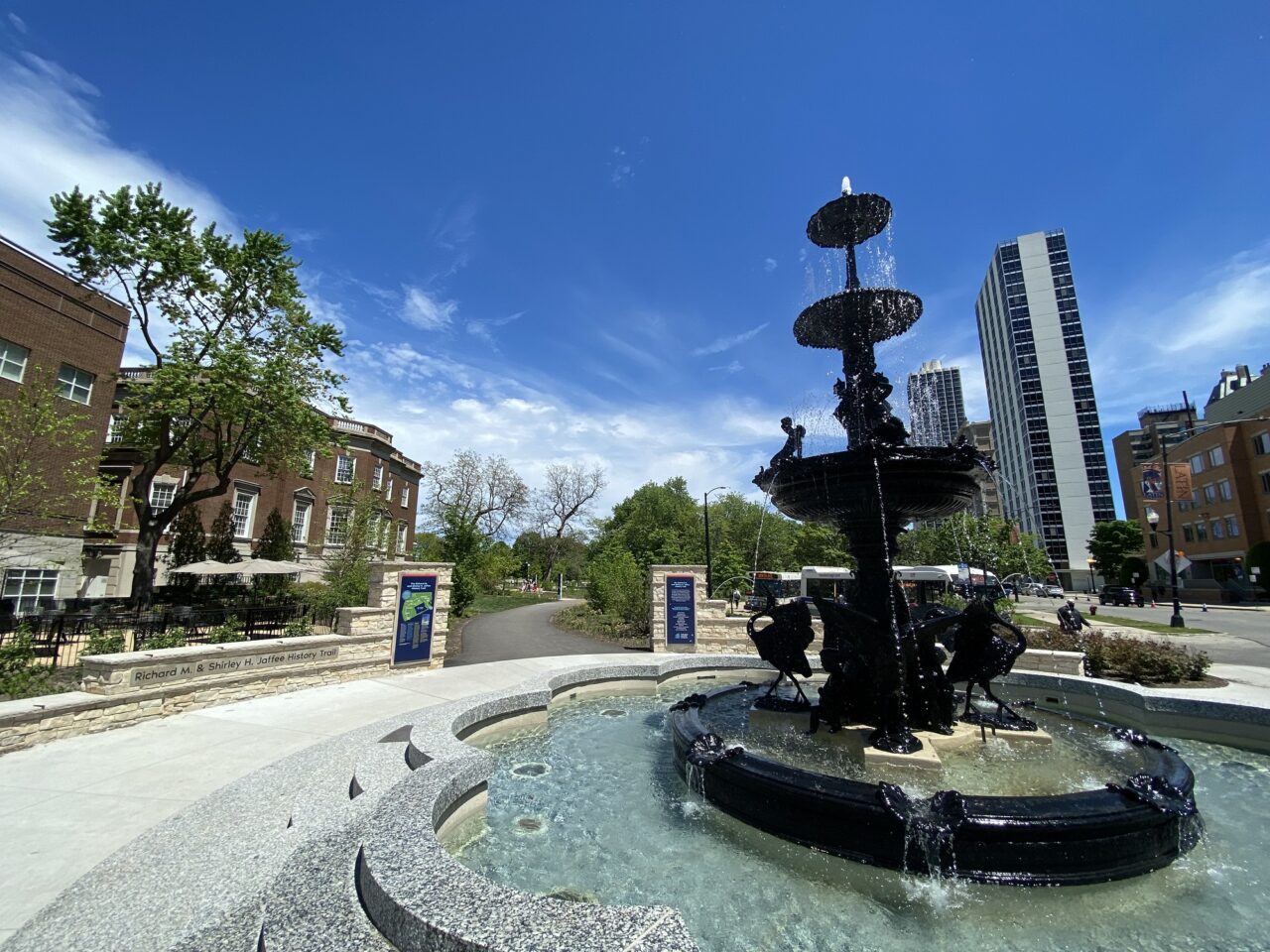 Children’s Fountain at south entrance of Jaffee Trail