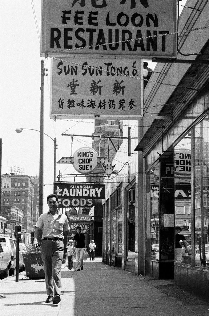 Chinese restaurants on West Argyle Street in New Chinatown in Uptown neighborhood,