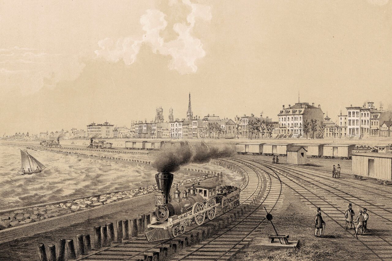Illinois Central Railroad, Louis Kurz for Jevne & Almini, 1866-67. ICHi-062704