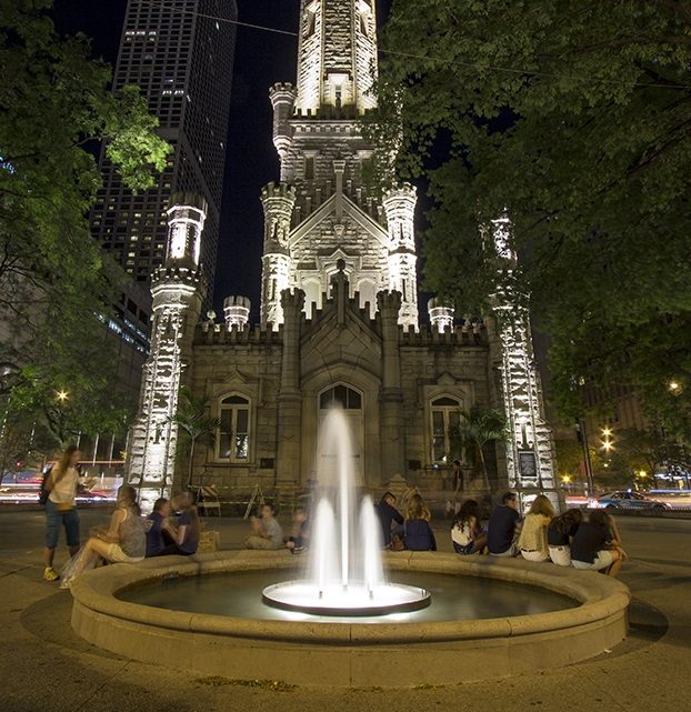 Bike Tour-Fabulous Fountains-water tower fountain