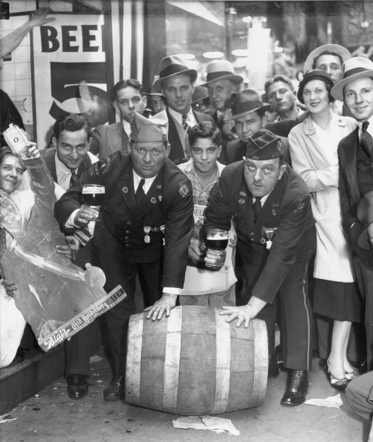 Legionnaires at the repeal of Prohibition