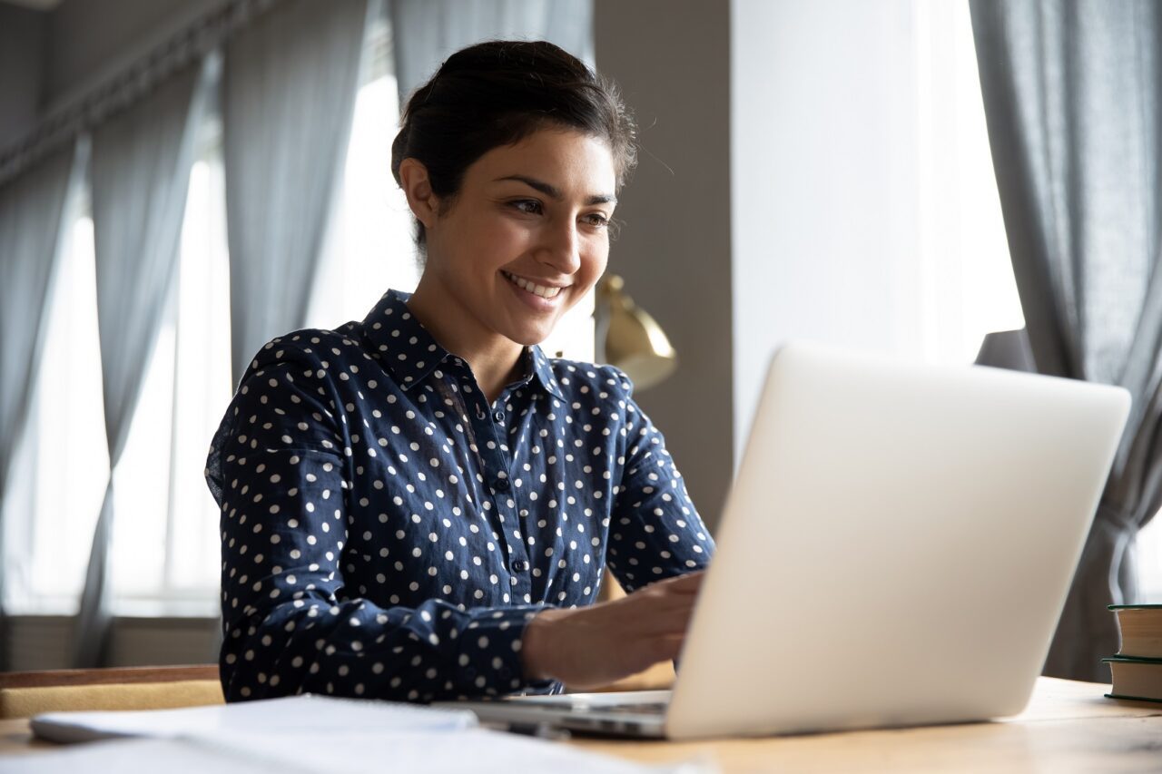 young woman at computer-shutterstock