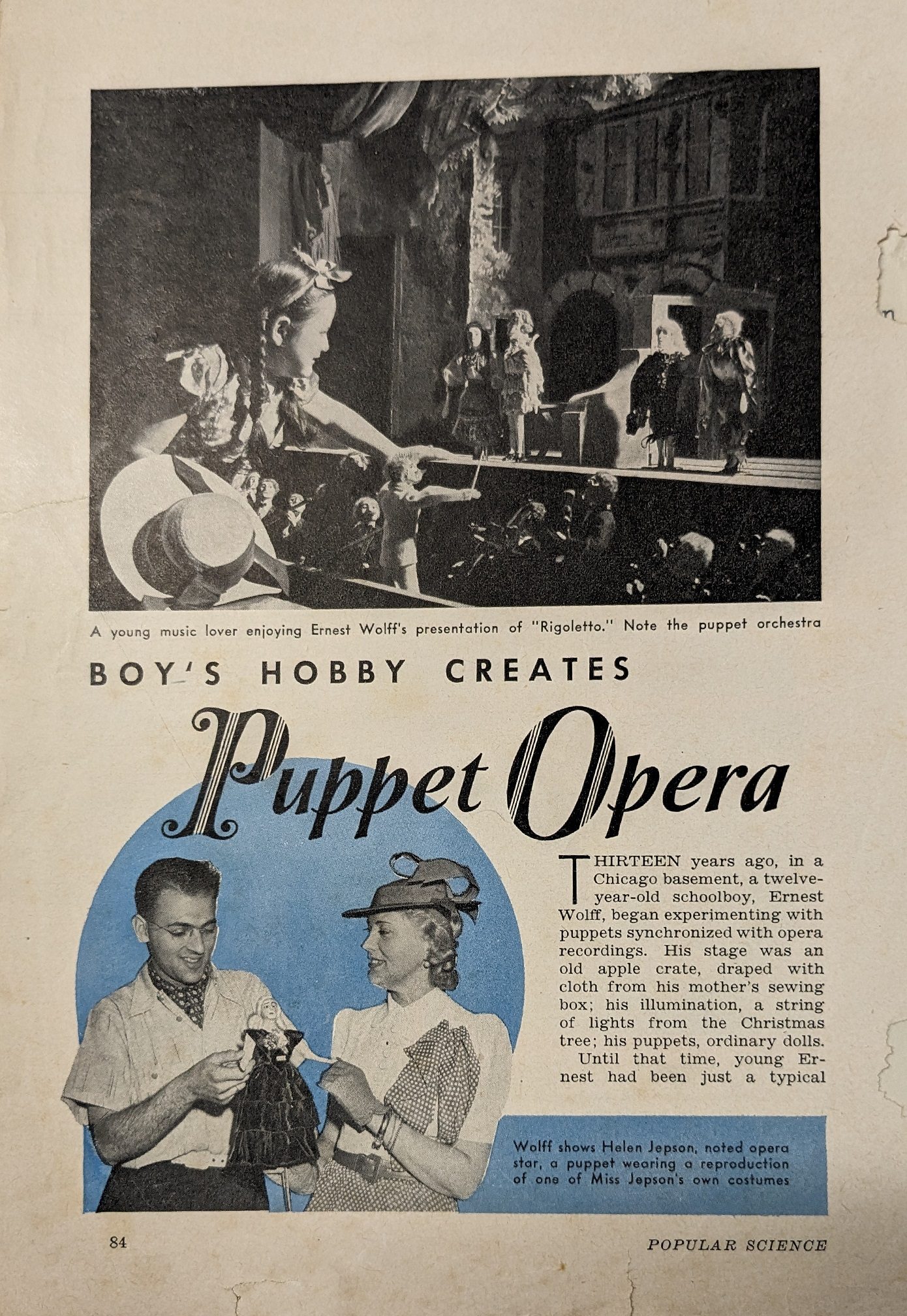 Chicago's Miniature Puppet Opera Chicago History Museum