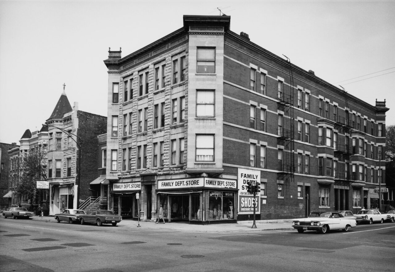 Northwest corner of West Armitage Avenue and North Sheffield Avenue