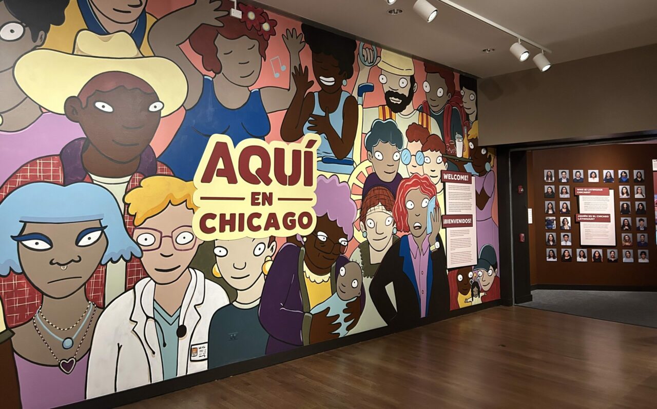 Aqui en Chicago exhibiiton entrance