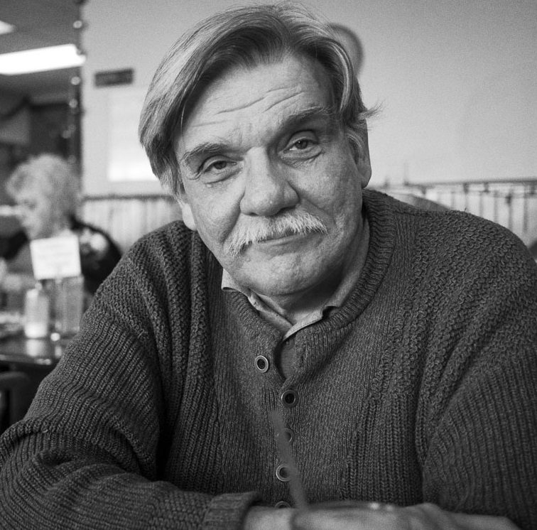 dominic pacyga headshot square black & white